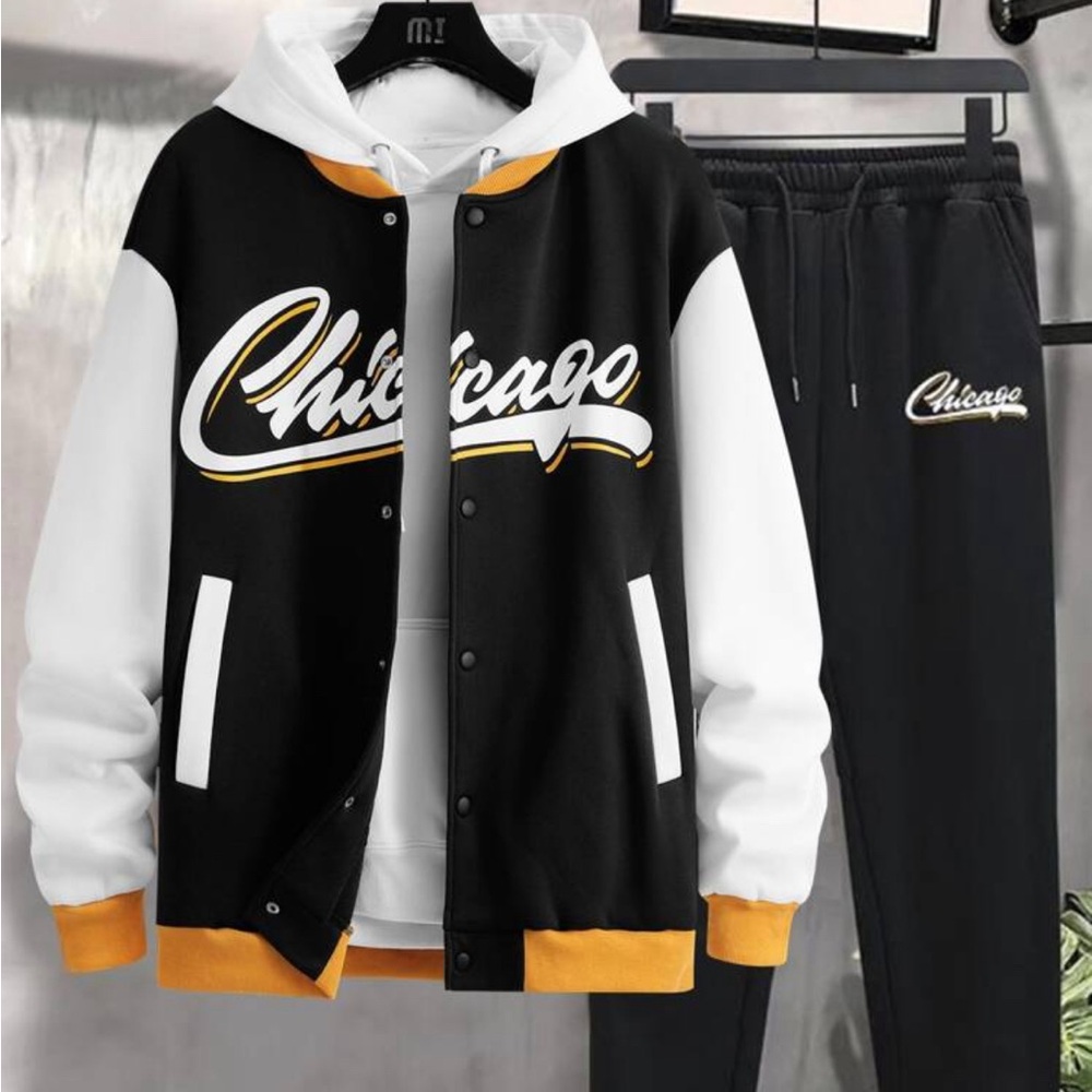 A jacket and a sweat pants set